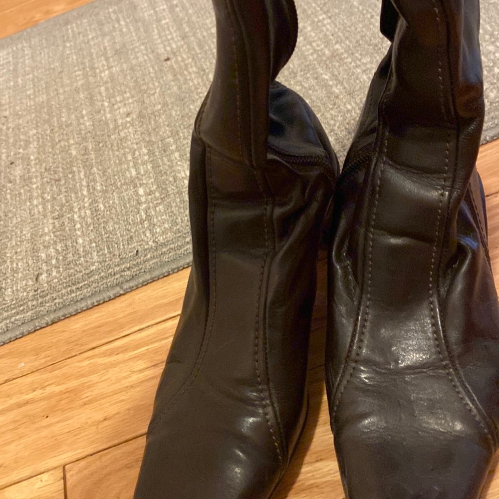 Brown aerosoles Lasticity PU boots in 7.5 EUC only worn twice
